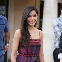 Freida Pinto seen at The Grove  for news programme 'Extra' | Picture 121313